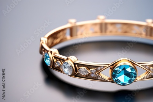 3D render of women’s jewelry on a light background
