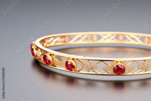 3D render of women’s jewelry on a light background
