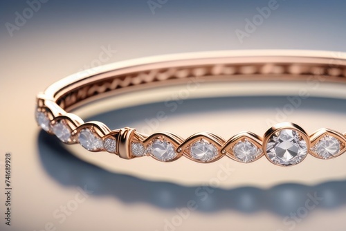 3D render of women’s jewelry on a light background
