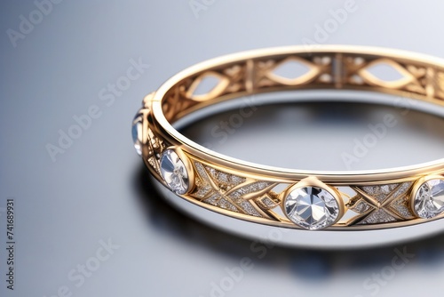 3D render of women’s jewelry on a light background
