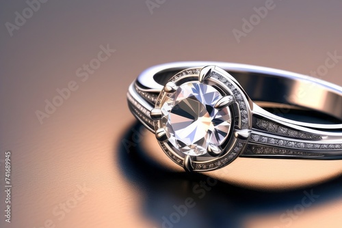 3D render of women’s jewelry on a light background
