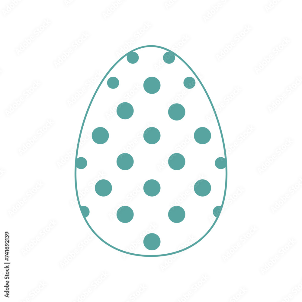 Easter egg line art illustration isolated on white. Vector illustration Easter egg line art illustration isolated on white. Vector illustration