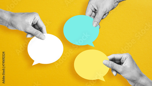Bilde på lerret Business communication breakdown concept