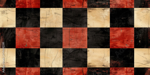 Checkered flag background, top view © Diana