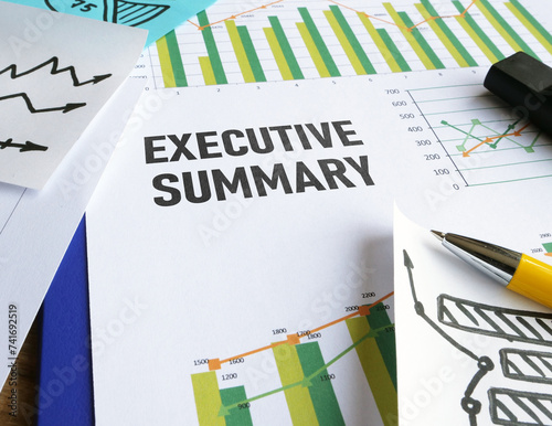 Executive summary is shown using the text photo