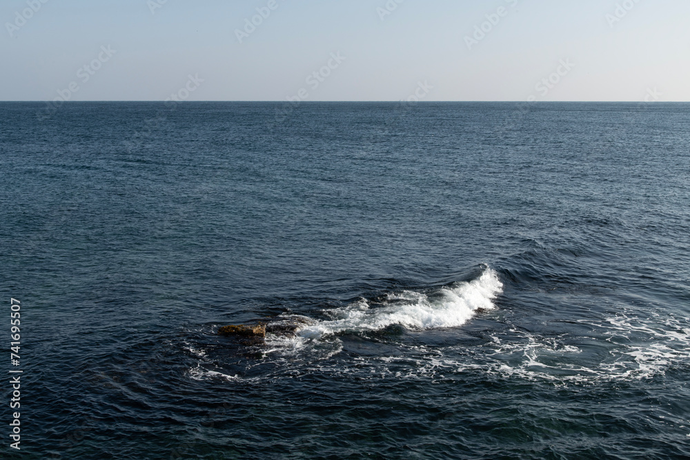 View of the surf at the seaside