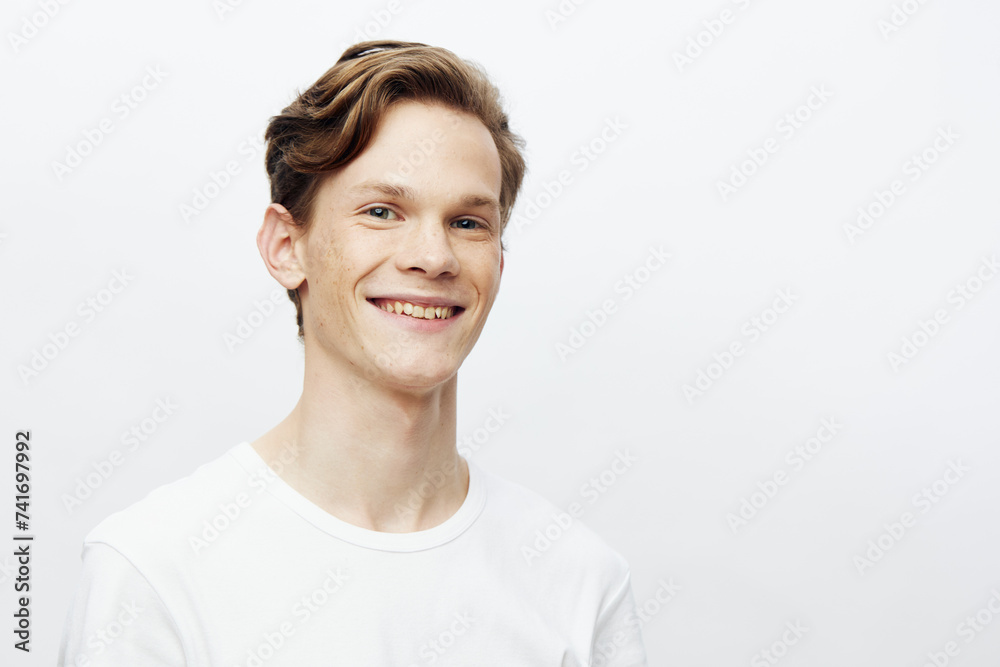 Casually Confident: A Collection of Cool and Attractive Caucasian Young Men Positively Expressing Joy and Happiness in Studio Portraits Casually Confident: A Collection of Cool and Attractive Caucasian Young Men Positively Expressing Joy and Happiness in Studio Portraits
