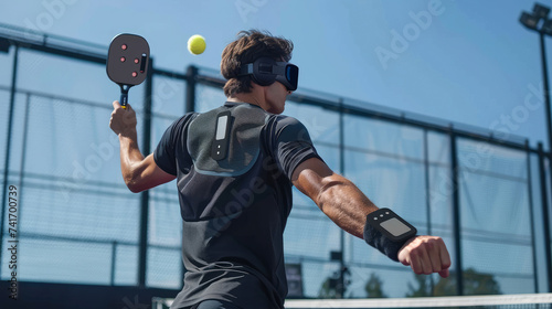 Wearable tech for pickleball training suits that monitor vitals and adjust exercise intensity
