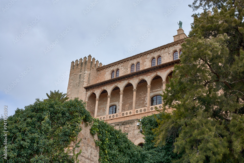 Royal Palace of La Almudaina in Palma de Mallorca, Balearic islands, Spain