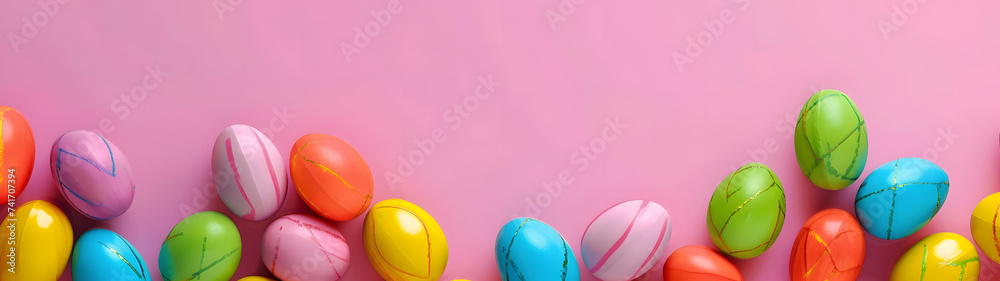 Colorful Candies Adorning a Pink Wall