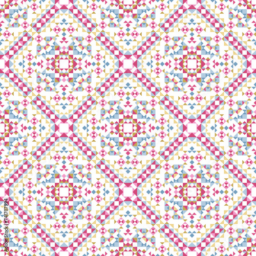 Abstract kaleidoscope seamless pattern