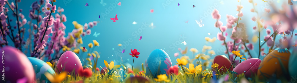 Eggs Scattered in Grass