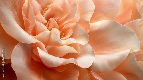 Elegant Blossom in Soft Hues. Generative ai
