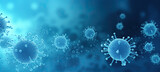 Viruses Microscopic View Background Banner