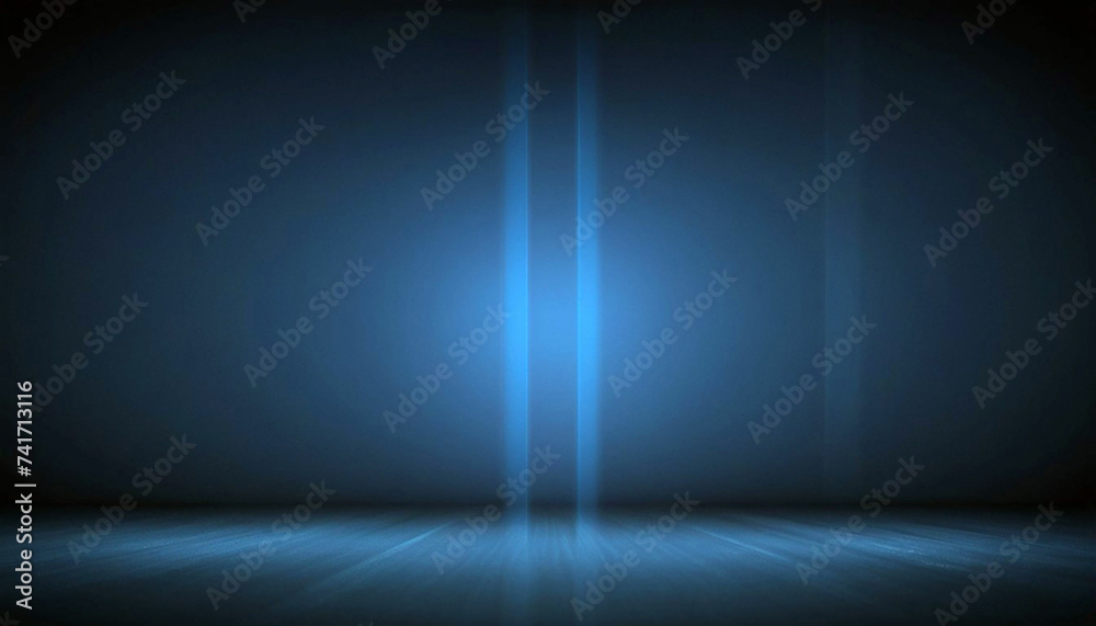 Abstract light blue background with nion light AI generative