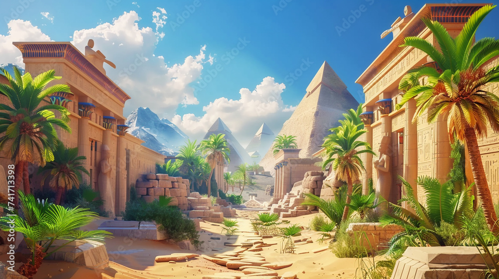 Journey through ancient Egypt in an arcade game deciphering hieroglyphs 