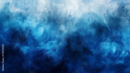 Cosmic Ocean Waves: Abstract Background in Blue Tones