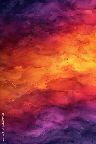 gradient abstract fluid painting in bright red orange yellow purple pink colors