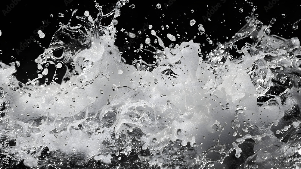 water splash isolated on black background water splash isolated on black background