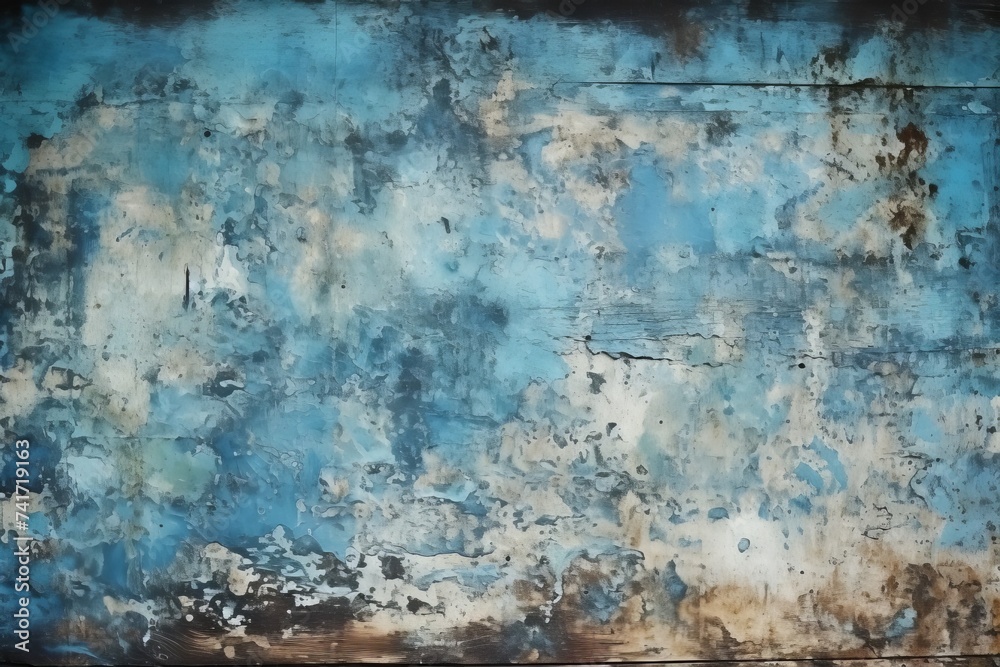 Obraz premium Blue wooden texture background