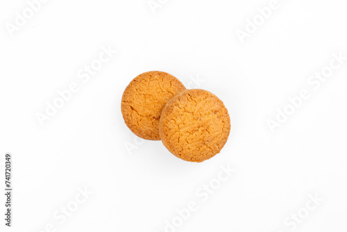 Two Osmania Biscuit in White Background photo