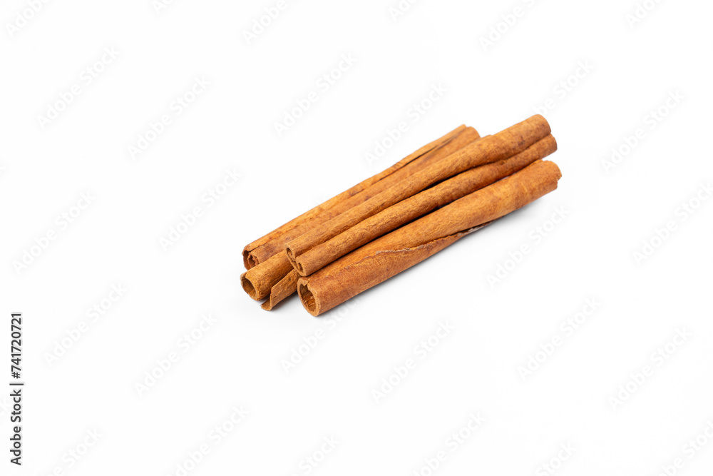 Cinnamon Stick in White Background Cinnamon Stick in White Background