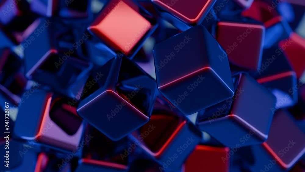 Minimalist interpretation of interconnected blocks symbolizing blockchain.