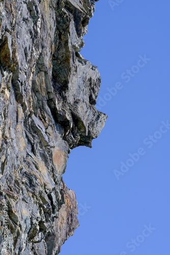 Stone pattern, granite rock surface, colored rock detail texture, rock structures, marble granite deposit.