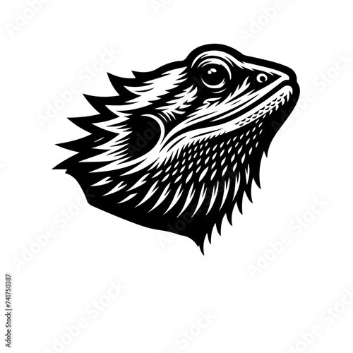 Bearded Dragon Vector Logo Art