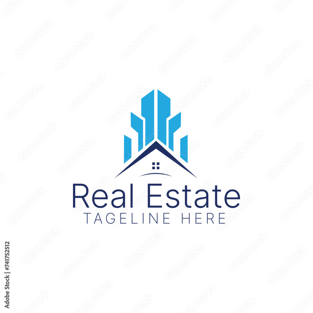Professional and creative real estate vector logo design template, Use for construction, building, property management, architecture business or company branding