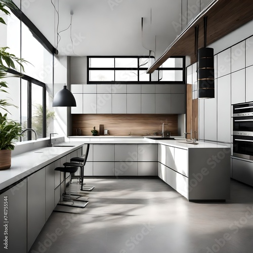 modern kitchen interior