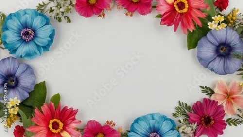 Floral border  background