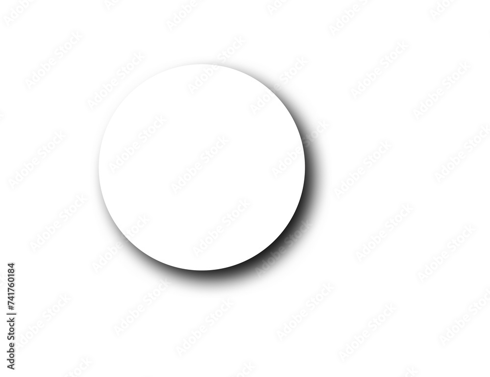 Realistic circle shadow effect on transparent for design. Realistic circle shadow effect on transparent for design.