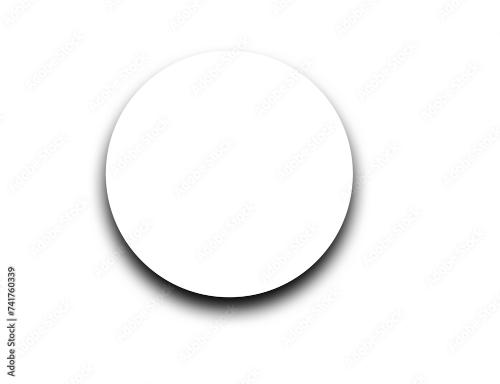 Realistic circle shadow effect on transparent for design. Realistic circle shadow effect on transparent for design.