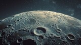 Lunar Landscape: A Barren Beauty Captured from Above.