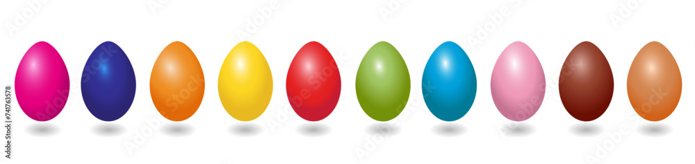 Set of Easter eggs.Easter poster and banner template with Easter eggs.Vector illustration. Set of Easter eggs.Easter poster and banner template with Easter eggs.Vector illustration.