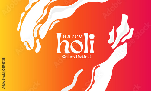 stylish happy holi colorful festival banner design