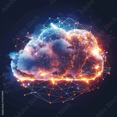 Cloud computing, internet security, and data transfer with this captivating cloud computing