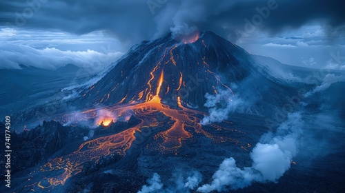 Looming Disaster  A Photographic Journey through the Ominous Eruption of a Volcano