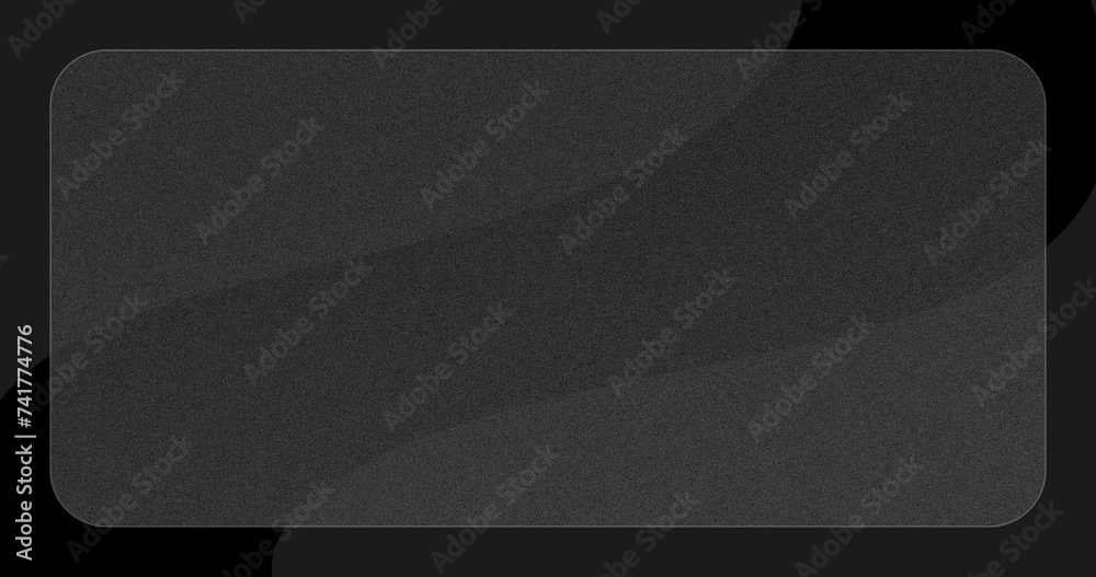 black glassmorphism textured faded background with dark curved shape ...