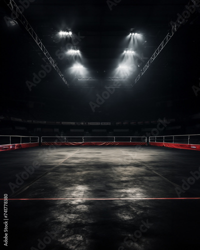 Fight game arena industrial hall © arc4studio