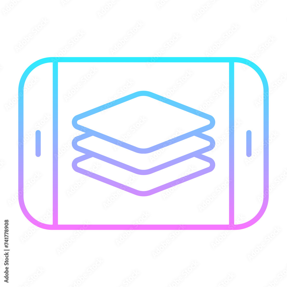 3D Technology Icon 3D Technology Icon