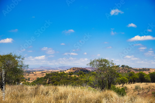 View of the hilly country in the area of Greater Geraldton, Western Australia, a transition zone between the Wheat Belt and the outback
 photo