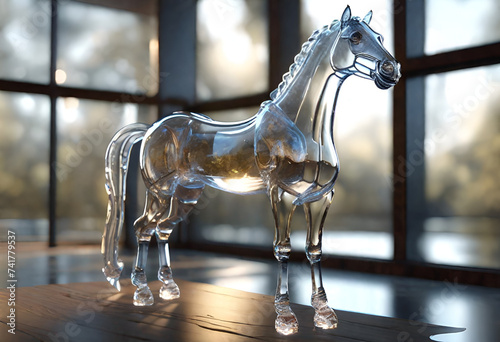 Wallpaper Mural Glass horse Torontodigital.ca