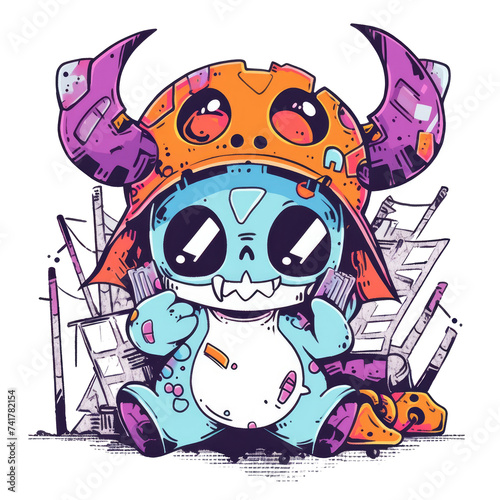 T-Shirt Friendly Monster Art