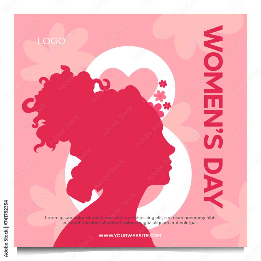 Happy Women's Day post template Happy Women's Day post template