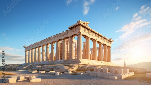 The Parthenon is an ancient Greek temple on the Acropolis of Athens