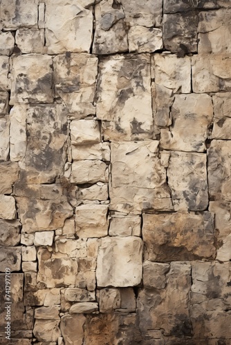 Rough Weathered Limestone Wall Texture