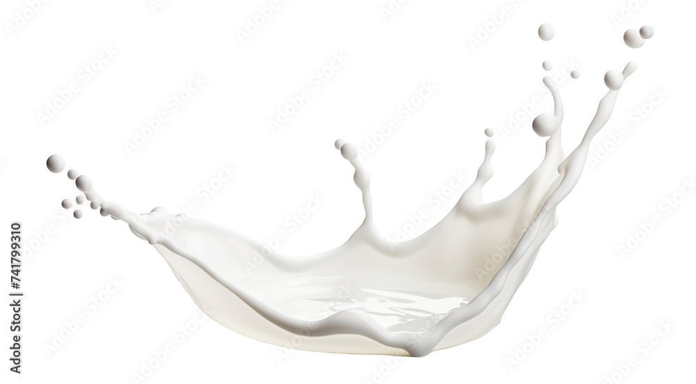Splash of milk or cream, cut out Splash of milk or cream, cut out