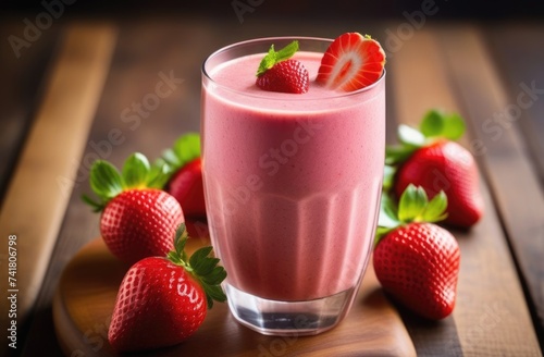 Wallpaper Mural detoxifying berry smoothie, Healthy strawberry smoothie, diet smoothies for weight loss, healthy eating and nutrition, organic products Torontodigital.ca
